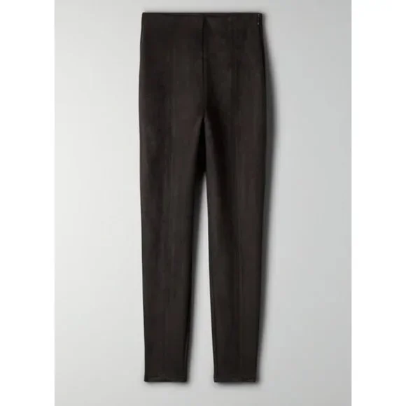 New Aritzia Babaton Mace high rise tapered cigarette ankle microsuede  trouser